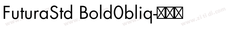 FuturaStd Bold0bliq字体转换